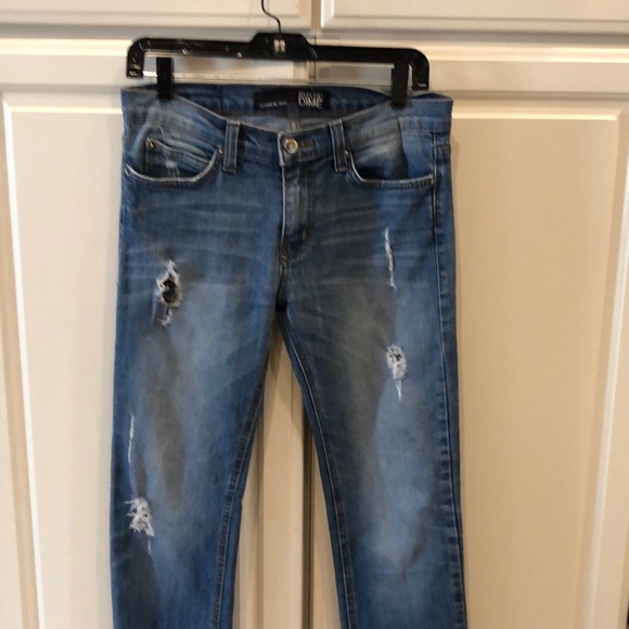Rustic Dime Faded Ripped Jeans 